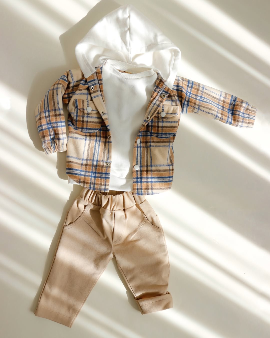 ست اسپرت سه تکه هودی تیشرت شلوار بچگانه