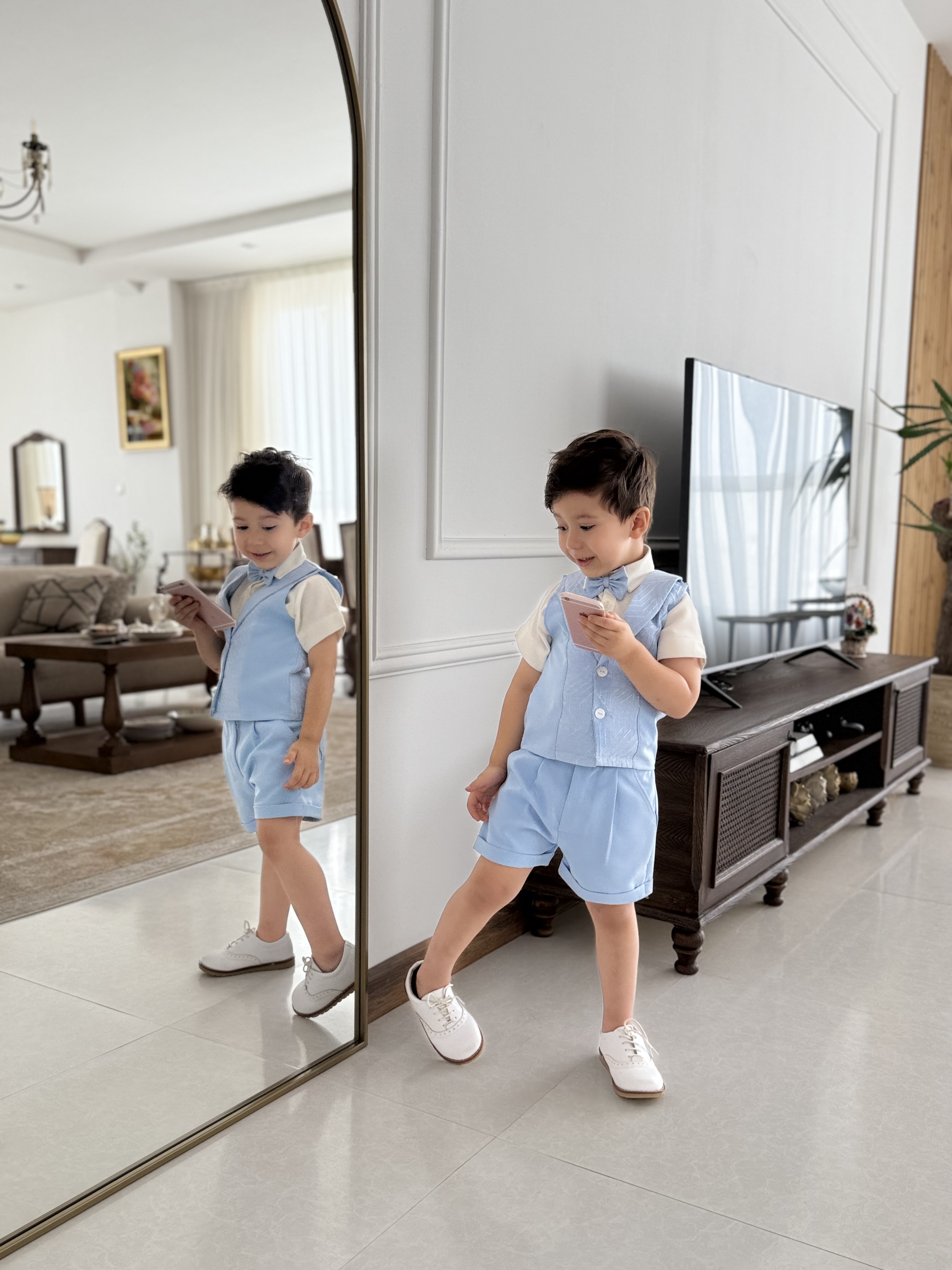 ست ژاکاردآبی